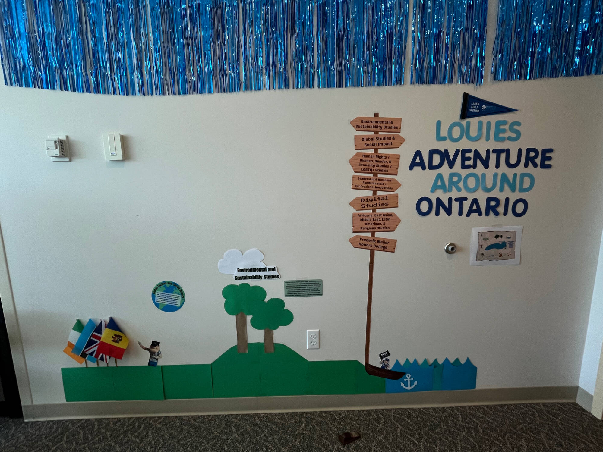 Photo of homecoming decorations